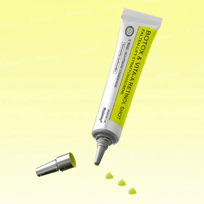 💫💫🍀Jetzt jugendliche Haut zurückgewinnen 💫Rolimey® Botox & Vita-A Retinol Shot Falten-Lift Straffungscreme👩‍🔬LETZTER TAG – 70 % RABATT