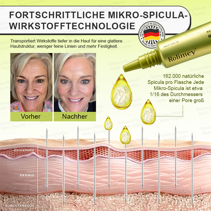 💧🍃🌟Rolimey® Multi-Peptid Retinol Shot Anti-Aging Faltenlifting-Creme