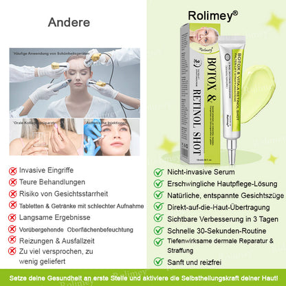 💫💫🍀Jetzt jugendliche Haut zurückgewinnen 💫Rolimey® Botox & Vita-A Retinol Shot Falten-Lift Straffungscreme👩‍🔬LETZTER TAG – 70 % RABATT