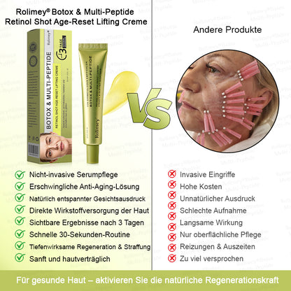 💧🍃🌟Rolimey® Multi-Peptid Retinol Shot Anti-Aging Faltenlifting-Creme