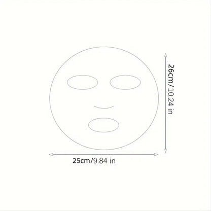 100 Stück unparfümierte Gesichtsmasken-Papierblätter - feuchtigkeitsspendend, feuchtigkeitsspeichernd, Einweg-DIY-Folie für die Hautpflege, weichmachend