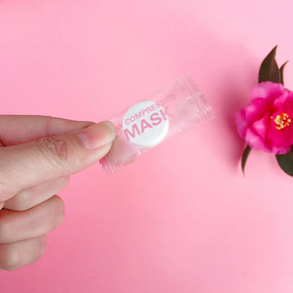 NEW High-End 30/50PCS Einweg-Kompressions-Gesichtsmaske Tragbare nicht gewebte Gesichtsmaske Gesichtstuch Münze Baumwolle eingewickelt Tücher