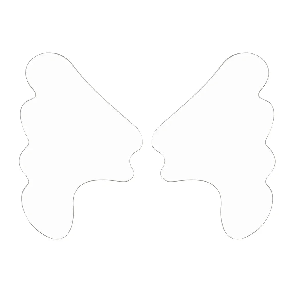 Gesichtsfaltenentferner Pad Wiederverwendbar Medizinisches Silikon Nasolabialfalten Anti-Aging Maske Verhindern Falten Haut Lifting Patches