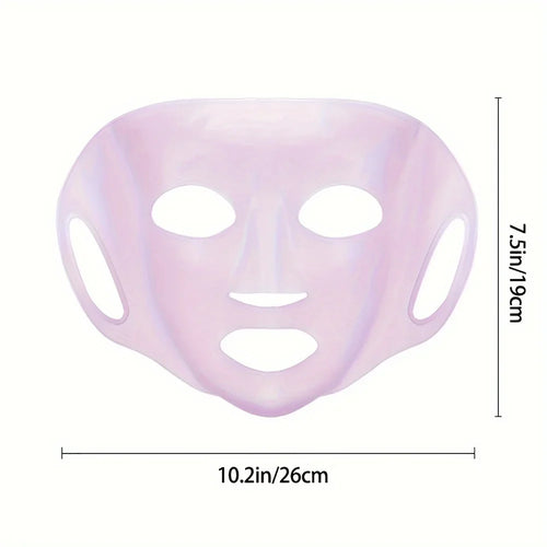 1pcs Silikon Gesichtsmaske feuchtigkeitsspendende Maske Abdeckung Anti-Verdunstung Beauty Facial Tool wiederverwendbare Maske Fixierung Abdeckung