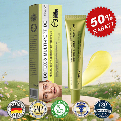 💧🍃🌟Rolimey® Multi-Peptid Retinol Shot Anti-Aging Faltenlifting-Creme