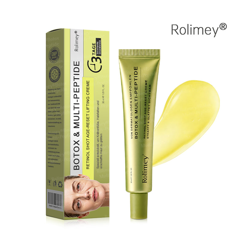 💧🍃🌟Rolimey® Multi-Peptid Retinol Shot Anti-Aging Faltenlifting-Creme