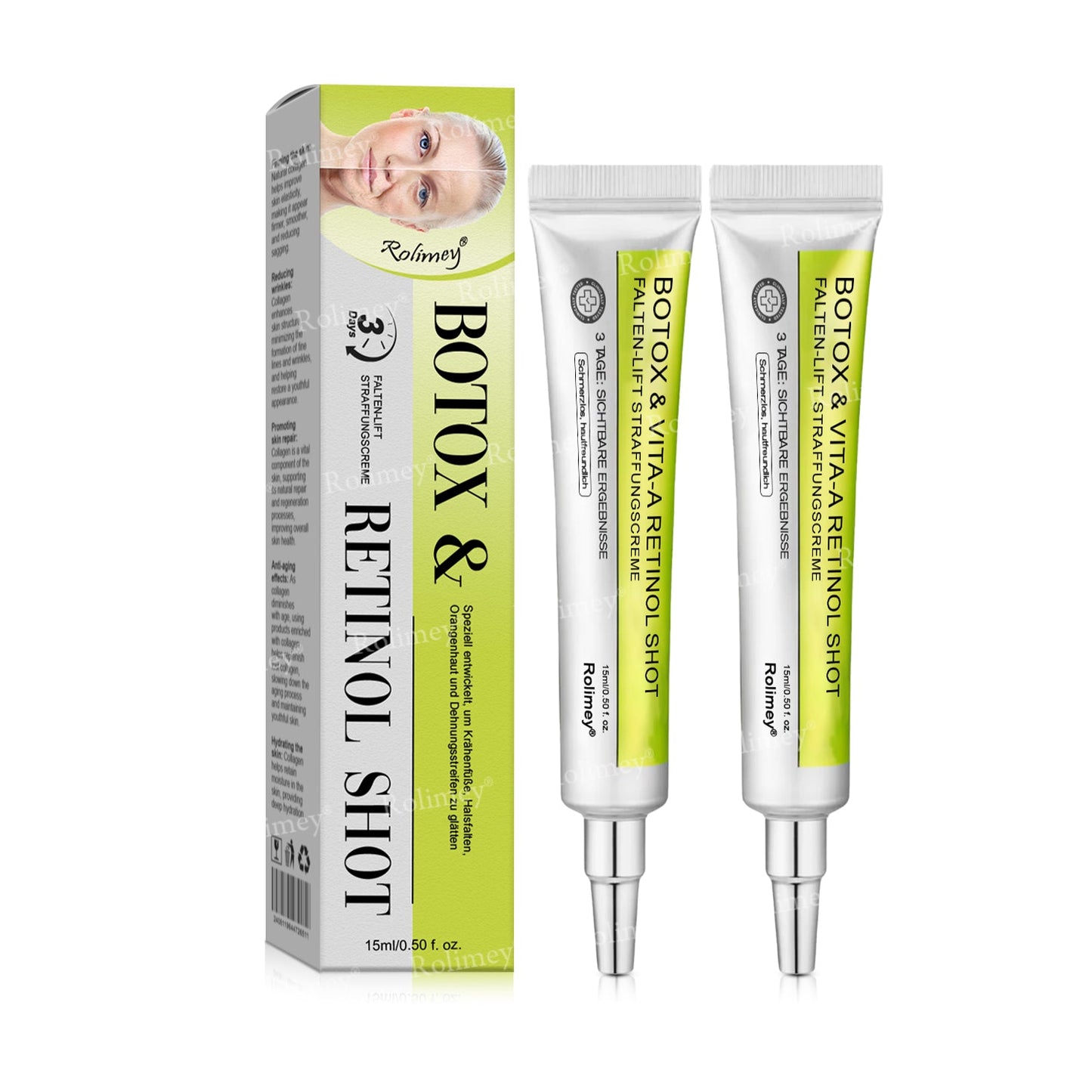 💫💫🍀Jetzt jugendliche Haut zurückgewinnen 💫Rolimey® Botox & Vita-A Retinol Shot Falten-Lift Straffungscreme👩‍🔬LETZTER TAG – 70 % RABATT